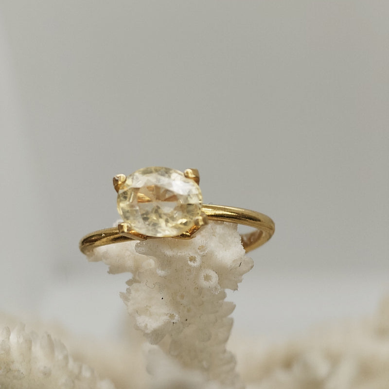 Sapphire Unheated Yellow 2.44 carat
