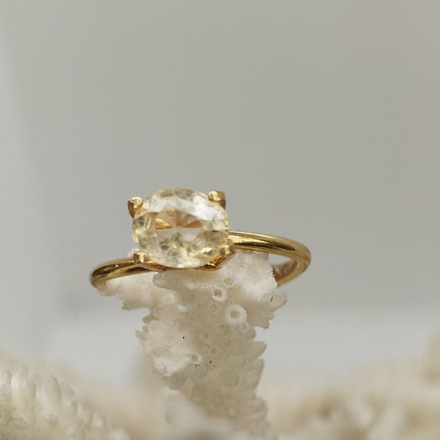 Sapphire Unheated Yellow 2.44 carat